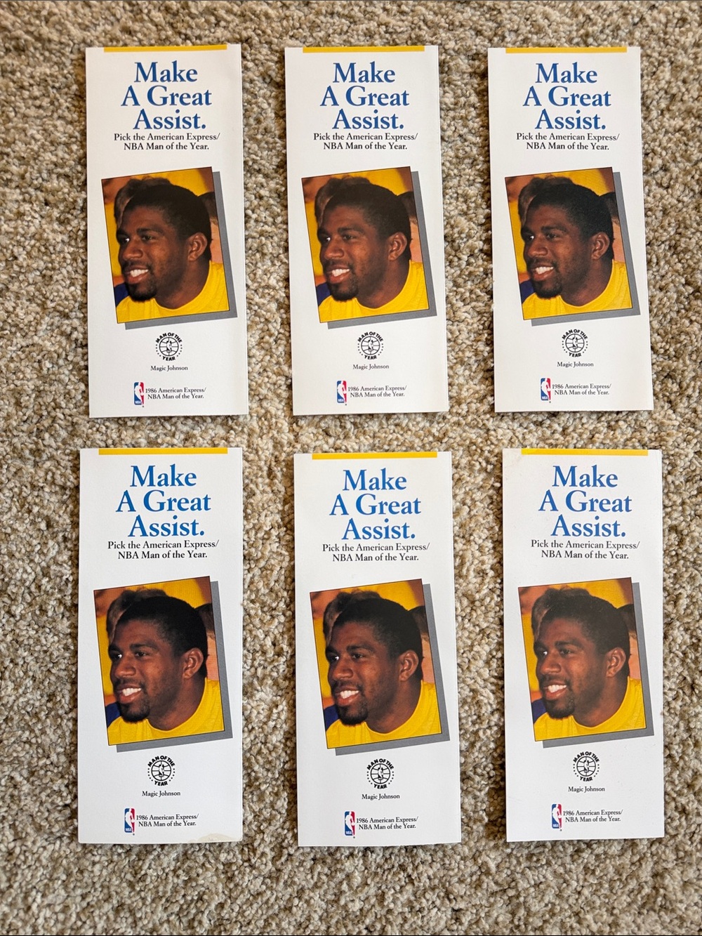 Make A Great Assist. Promotional Brochure for 1986 NBA Man of the Year